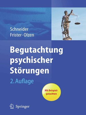 cover image of Begutachtung psychischer Störungen